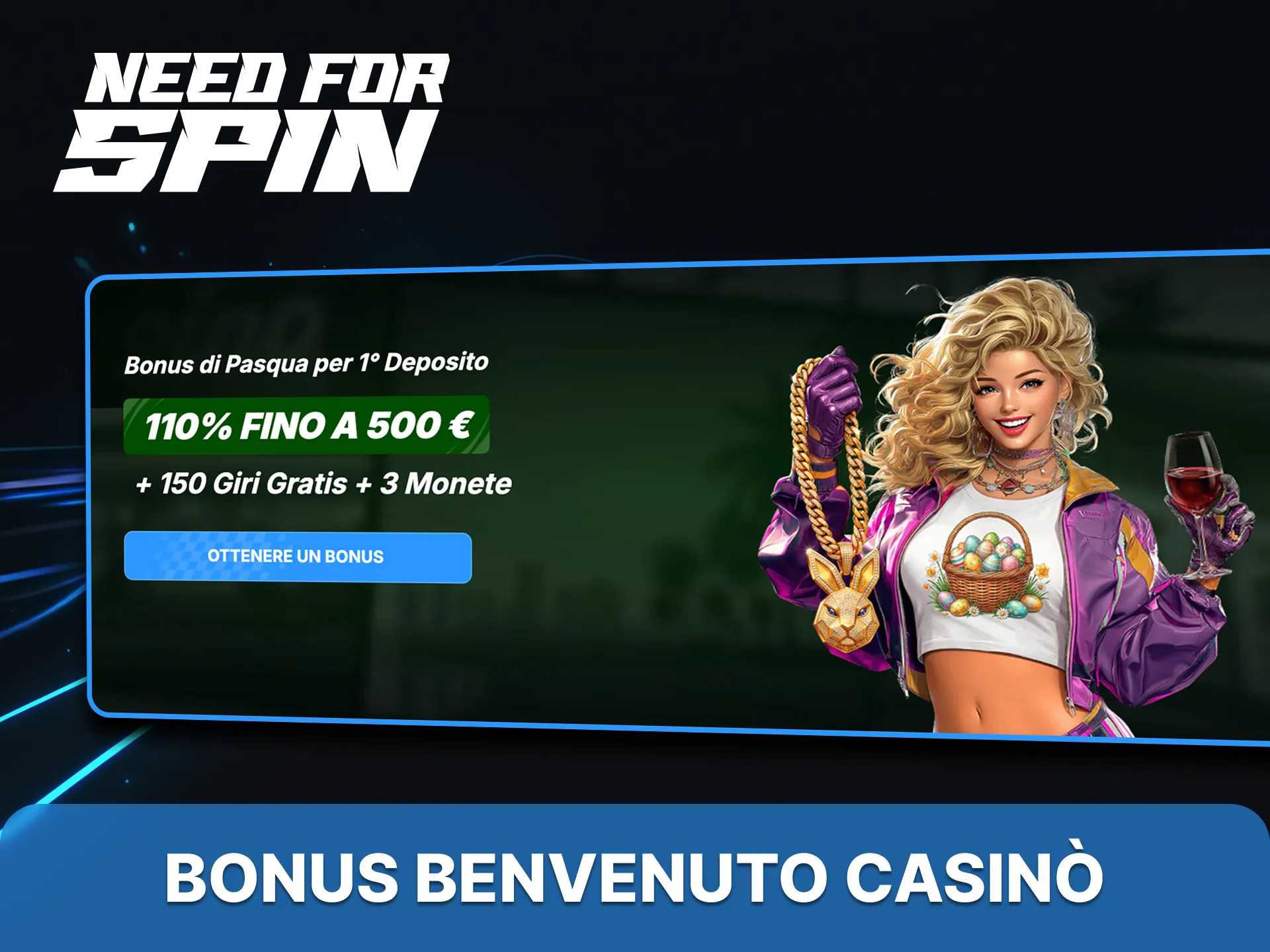 Need for Spin ti offre generosi bonus per i giochi da casinò.