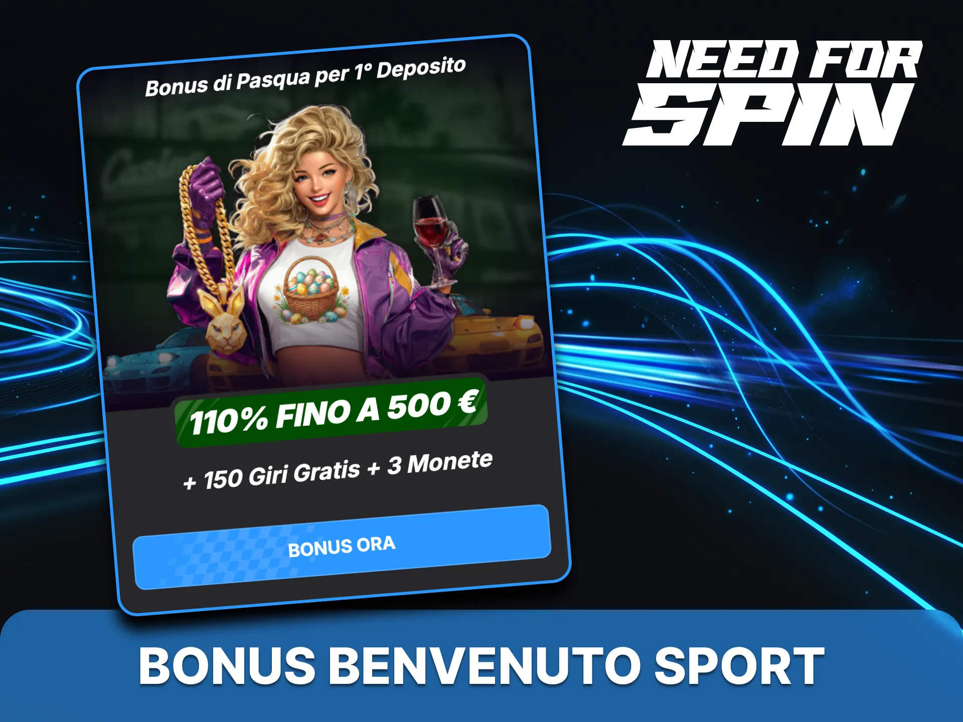 Approfitta del bonus sportivo di Need for Spin.