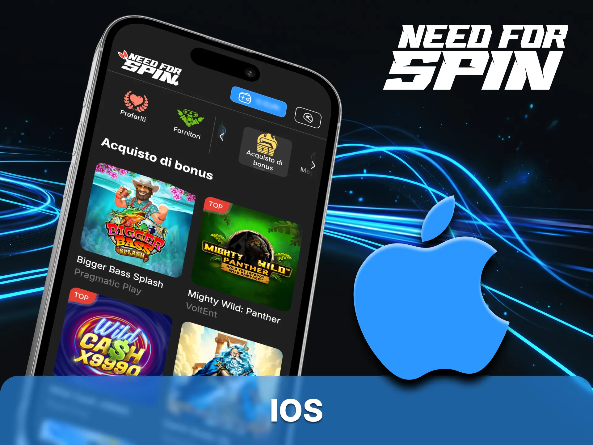 È possibile installare l'app Need for Spin per iOS gratuitamente.