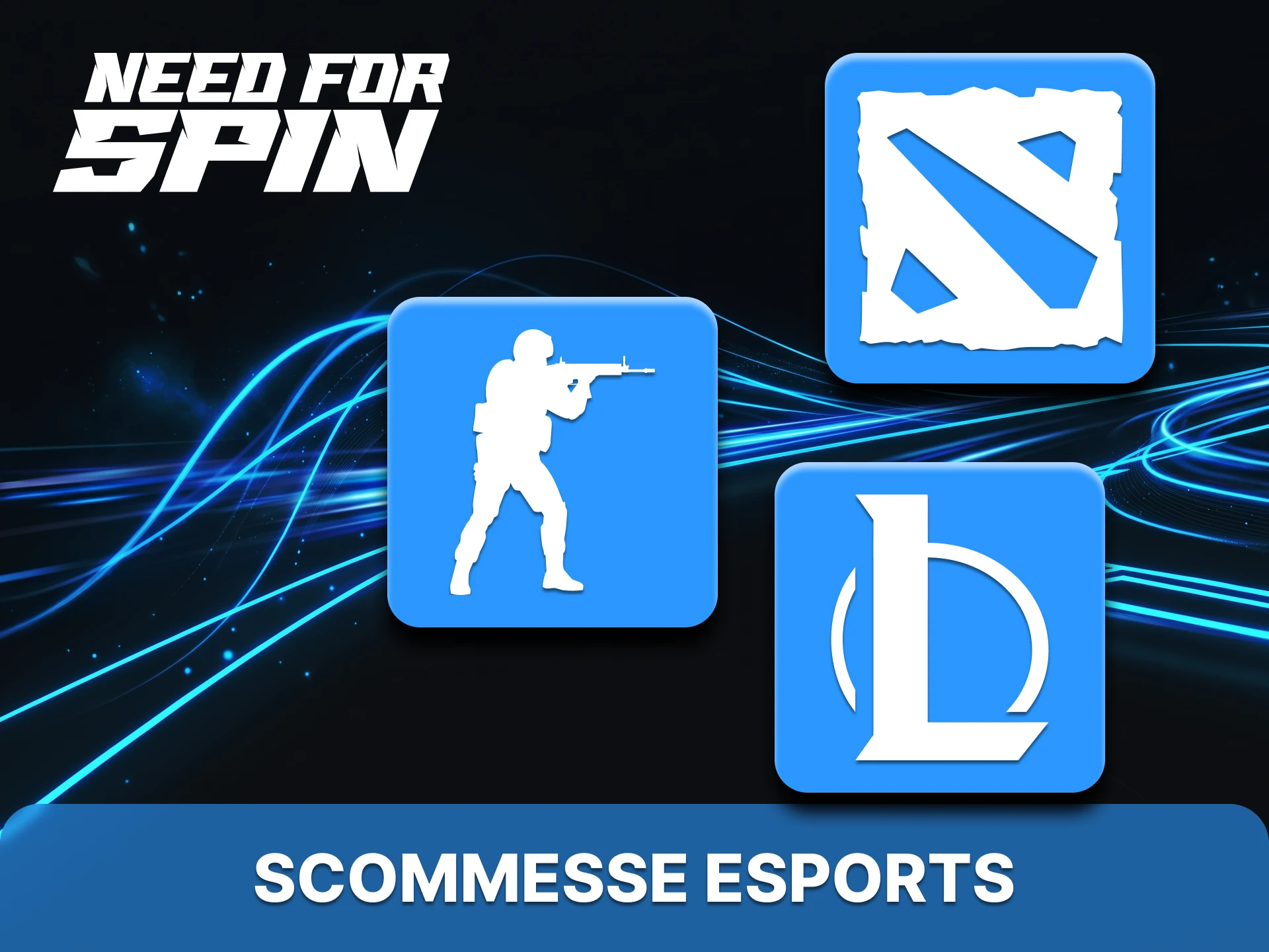 Divertiti a scommettere sugli eSport sulla piattaforma Need for Spin.